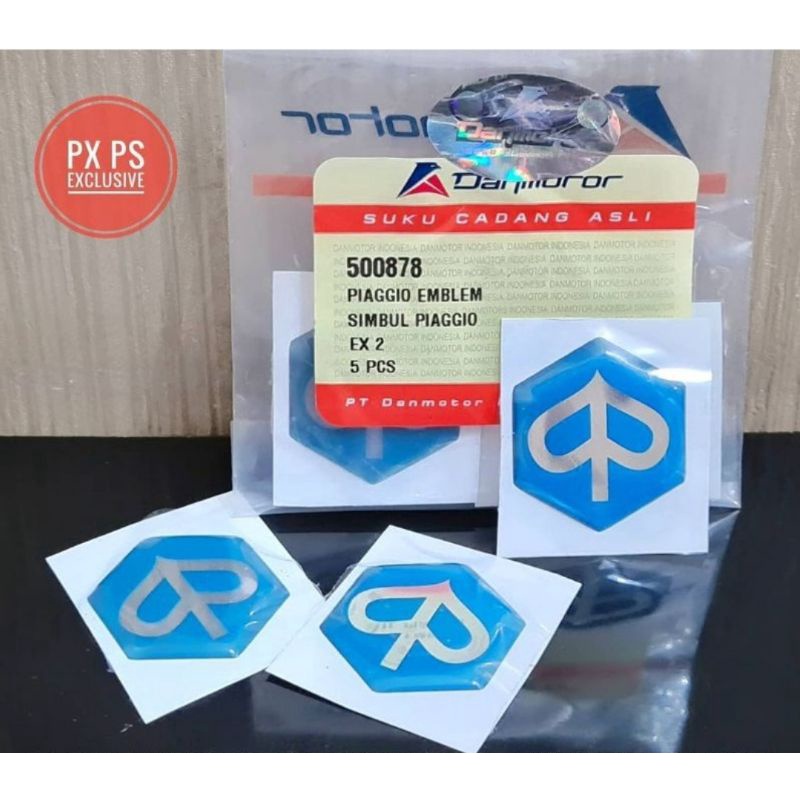 emblem cung segi 6 vespa hidung vespa Px ps exclusive strada Danmotor