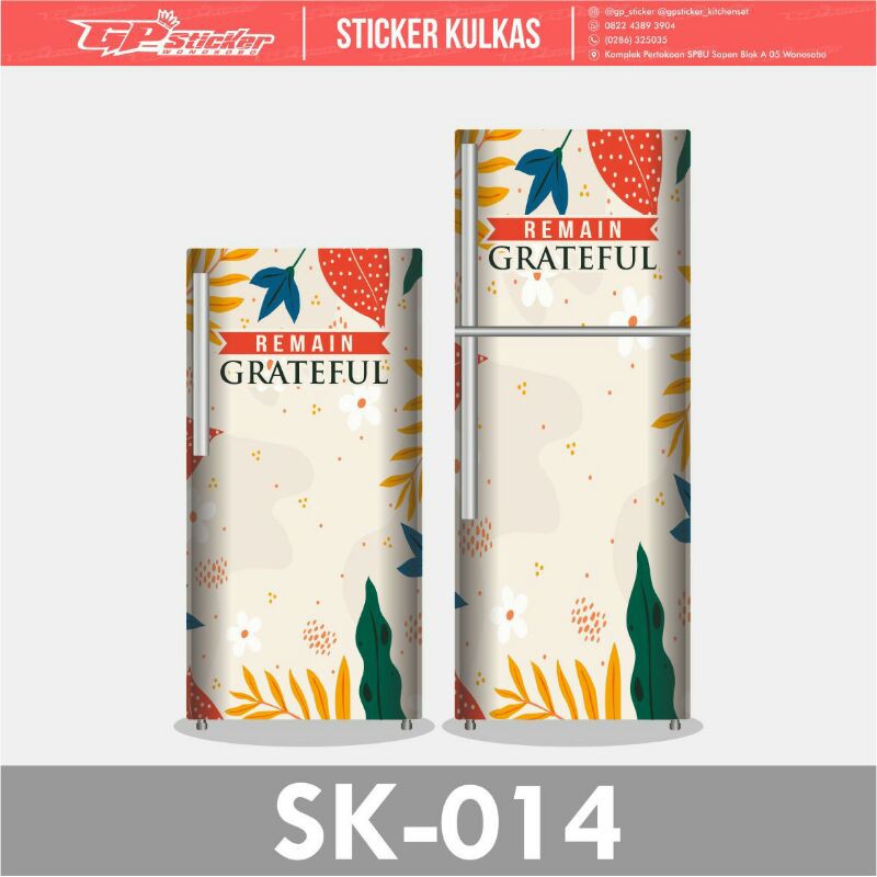 

STICKER KULKAS CUSTOM / MOTIF LAMINASI