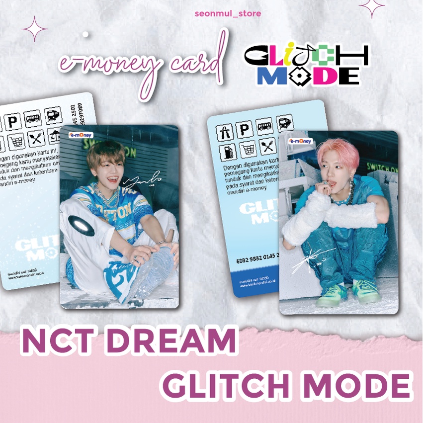 TERMURAH!!! EMONEY BRIZZI FLAZZ TAPCASH NCT DREAM GLITCH MODE / NCT DREAM GLIMO