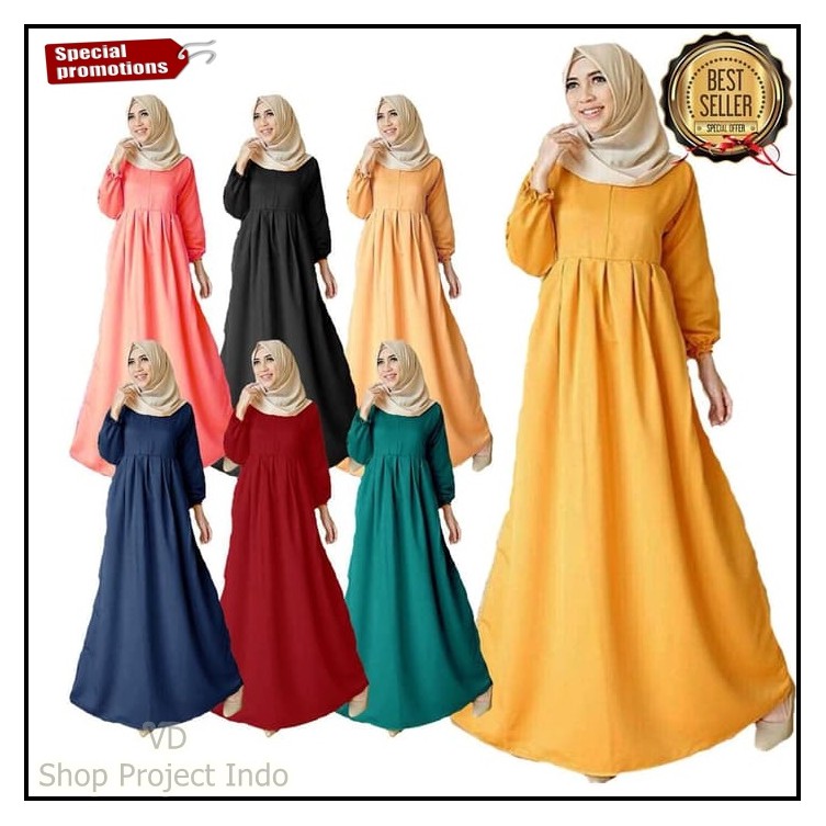 Promo Gamis baloteli import gamis polos busui