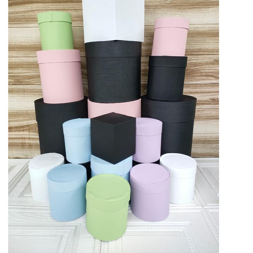

Bloom Box Bulat Bunga Besar 20 x 25/ Vase Kotak Bunga Flower/ Box Blooming Box Gift Box ホ