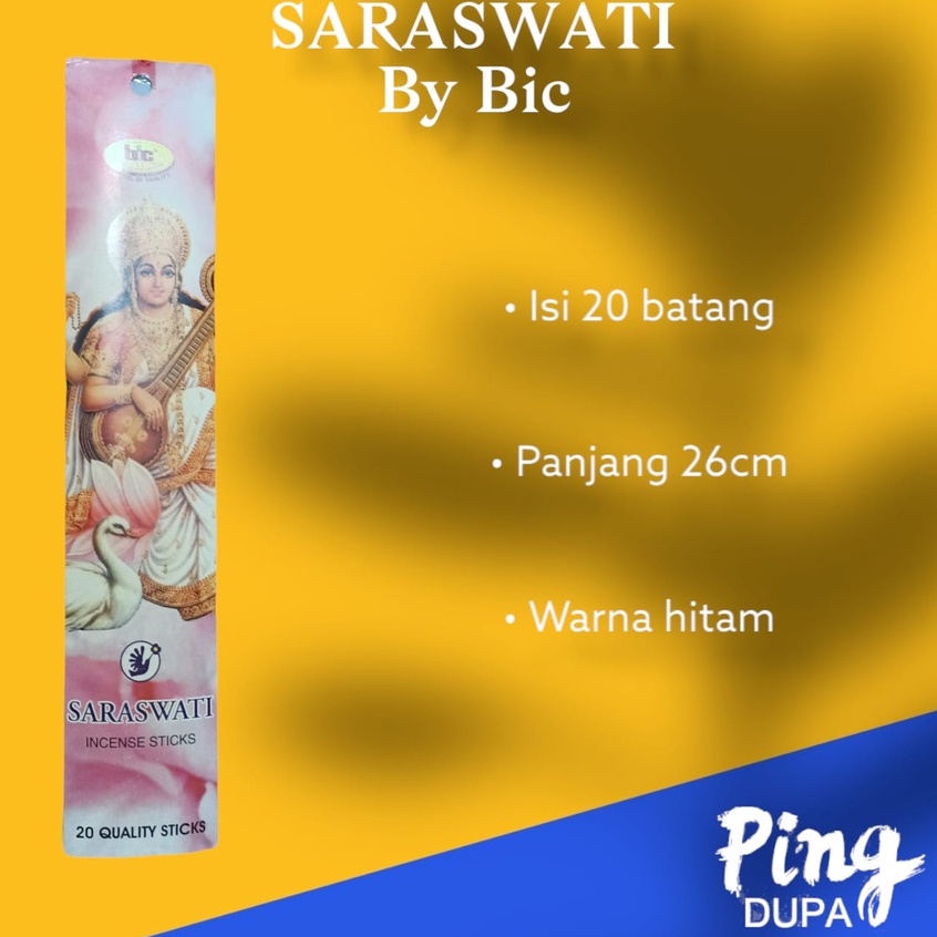 Dupa Hio Saraswati Dewi Kebijaksanaan by Bic Isi 20 Batang