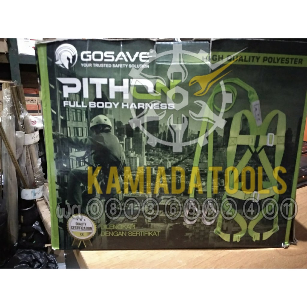 Safety Belt Full Body Harness with Shock Absorber PITHON GOSAVE