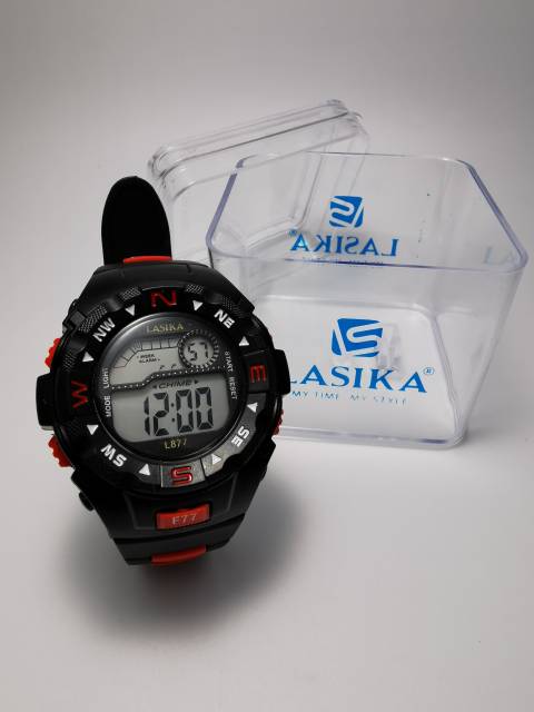 Jam tangan digital Sporty water Resist Lasika 877