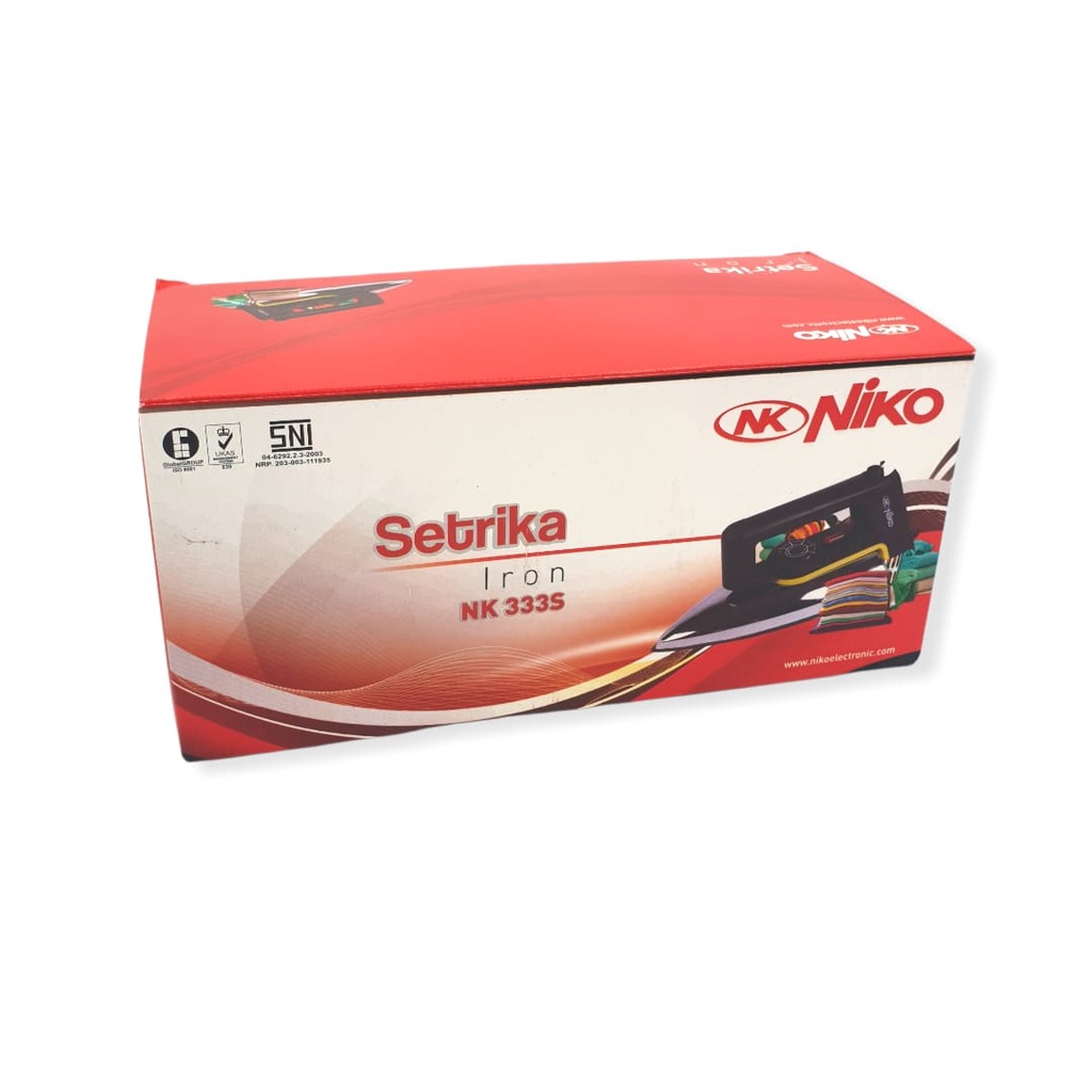 Setrika Listrik NIKO 333S - Gosokan Elektrik 333S / STRIKA DRY IRON / SETERIKA OTOMATIS NIKO Exclusive/ GKC Setrika Listrik Niko Nk-333s Anti Lengket Gosokan Baju Dry Iron