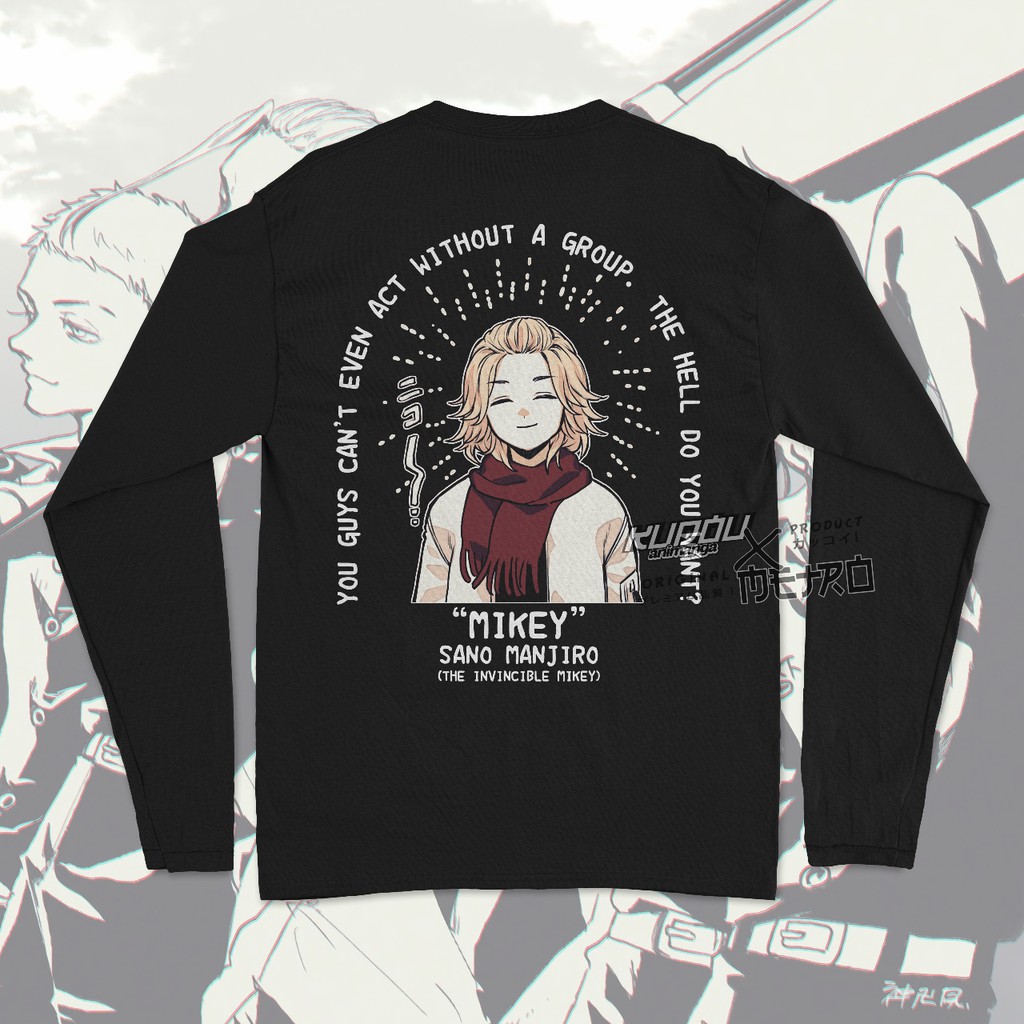 Longsleeve The Invincible Mikey Manjiro Sano Anime Manga Tokyo Revenger Premium Unisex