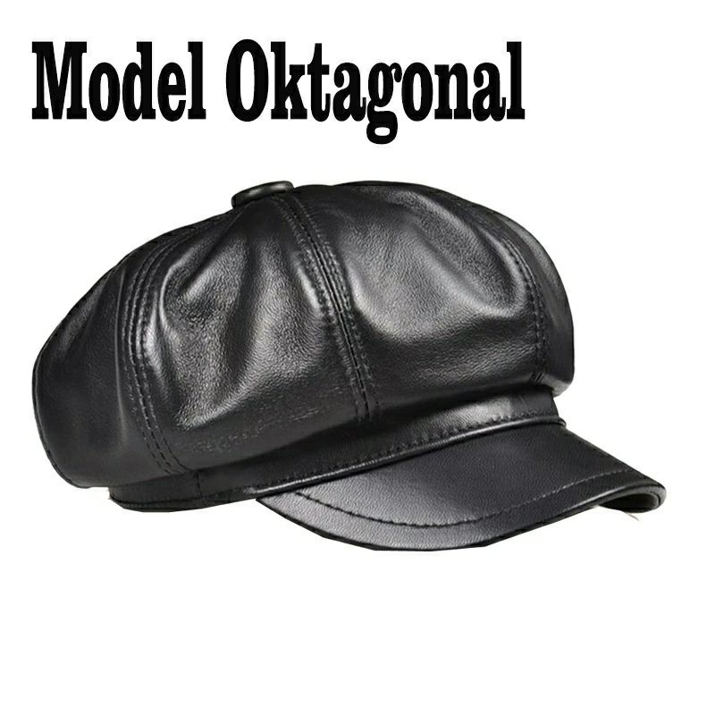 TOPI KULIT ASLI GARUT ORIGINAL Oktagonal