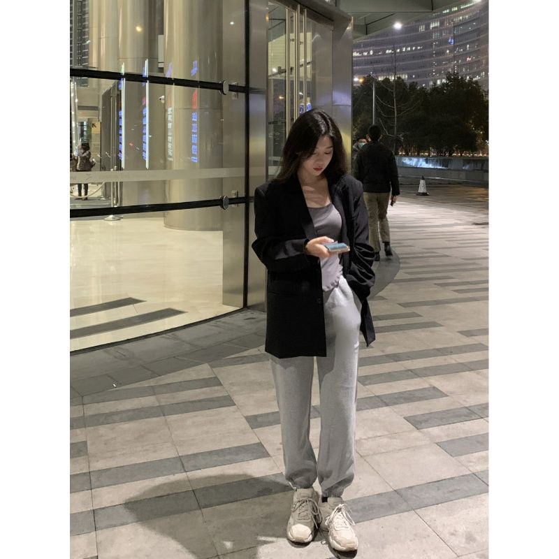 2021 Baru Goreng Street Hot Girl U-Leher Hem Tidak Teratur T-shirt Lengan Panjang Seksi Musim Gugur