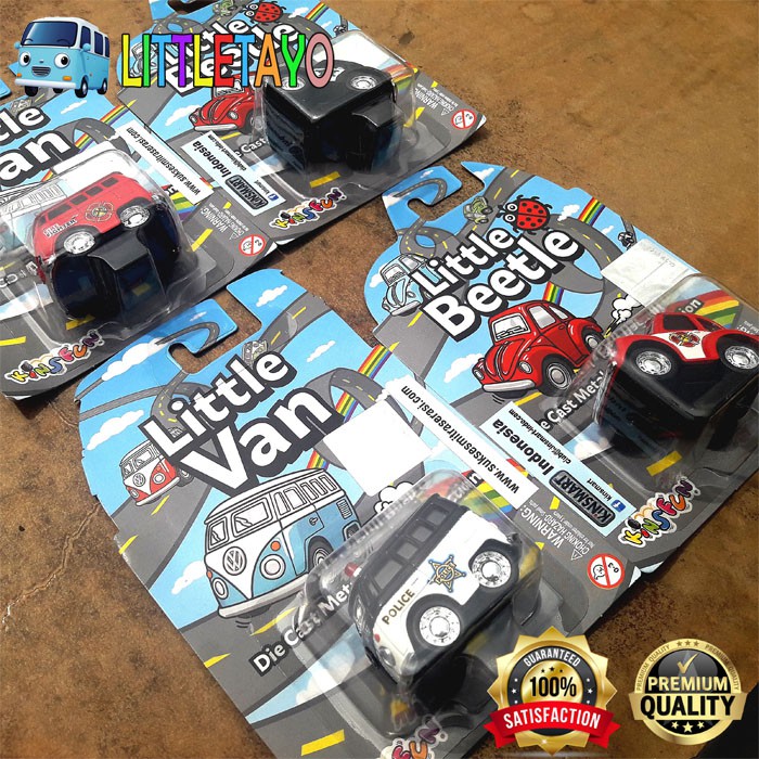 KINSMART LITTLE VAN VW VOLKSWAGEN KOMBI T2 BEETLE POLICE