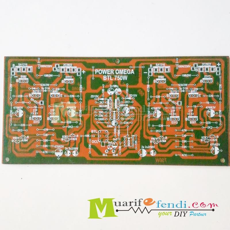 PCB Power Amplifier 750Watt BTL OMEGA