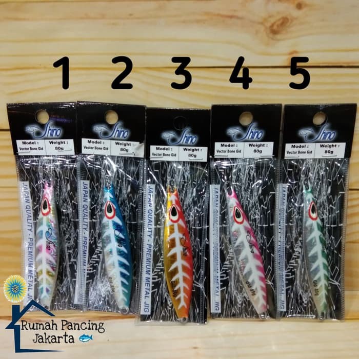Cuci Gudang Lure Umpan Jig Shino Vector Bone Gid 80gr