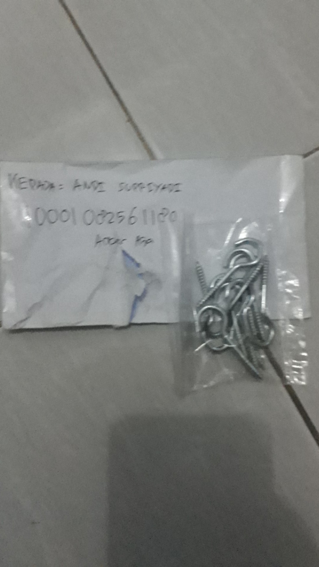 Paku | Sekrup | Gantungan Ulir Tanda Tanya Uk. 6 Mm Per Buah