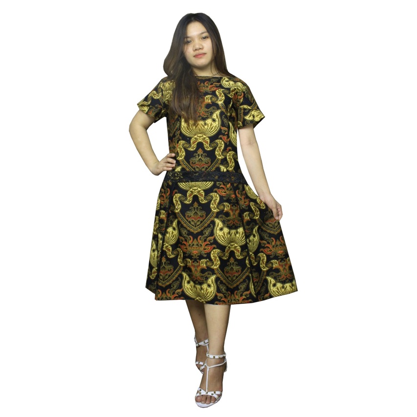 SB Collection Dress Midi Melisa Terusan Batik Wanita