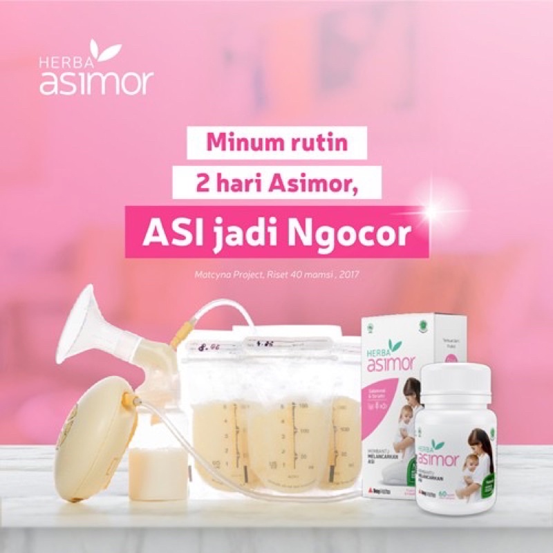 Herba Asimor Asi Booster Pelancar Asi Bayi Ibu Menyusui Herbal Kapsul Menyembuhkan Luka Pasca Melahirkan