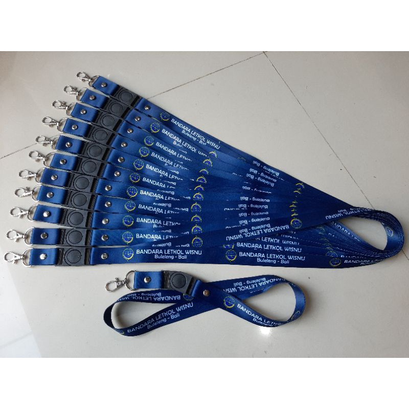

Lanyard Custom Printing Full Color 2cm 2sisi / Tali Id Sublim