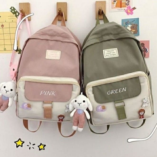 CIO Mahyong Bag Tas Ransel Wanita Korea School Backpack Perempuan Stylish