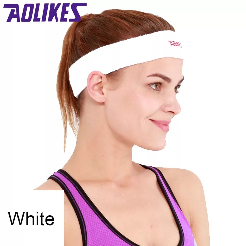 Aolikes 2108 Headband Towel Handuk Ikat Rambut Kepala Senam Gym Fitness