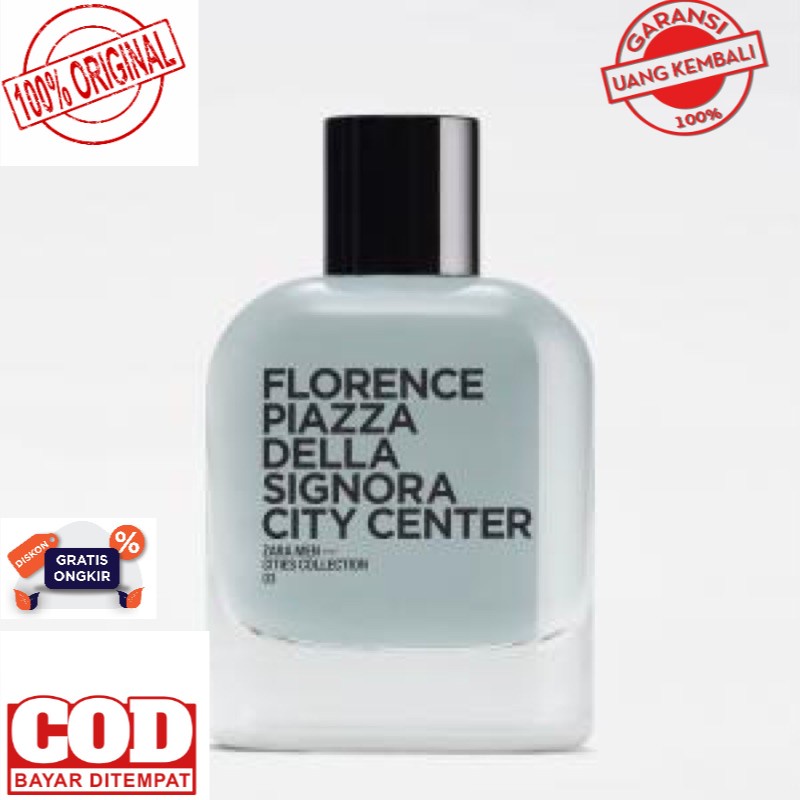 Parfum Original Pria Zara Florence Piazza Della Signora City Center EDT 80 ml