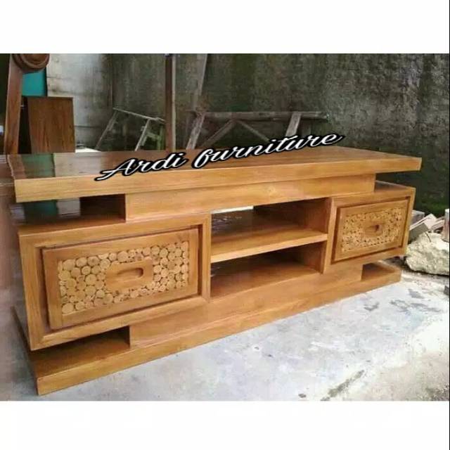 meja tv kaca mata kayu jati,bufet ukir minimalis,kabinet furniture jepara