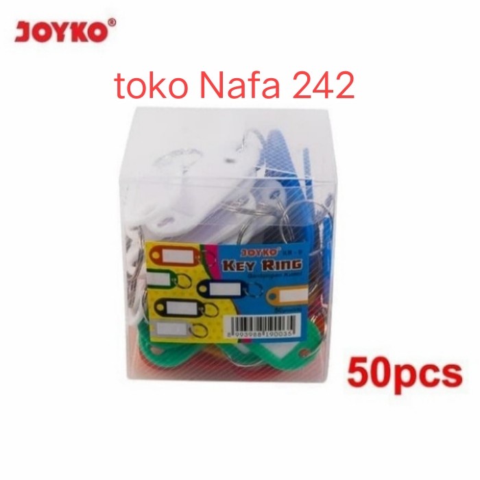 

gantungan konci+ label nama /key ring joyko warna per box