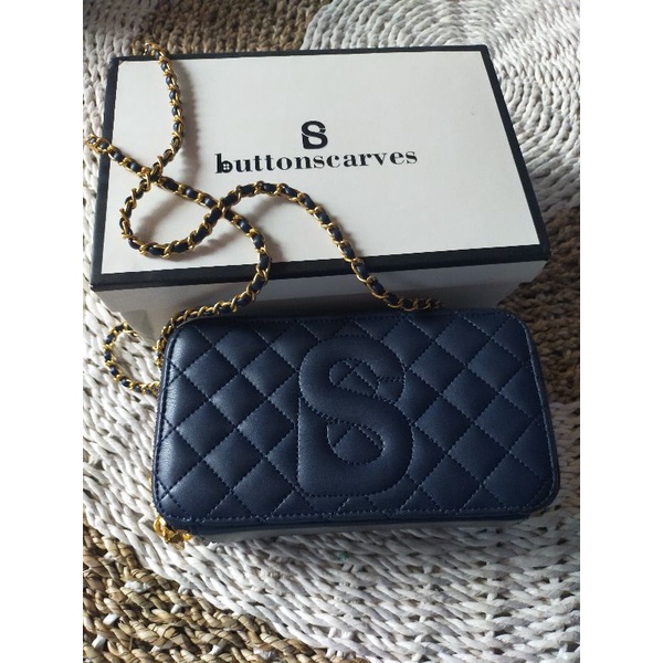 Buttonscarves yura bag navy