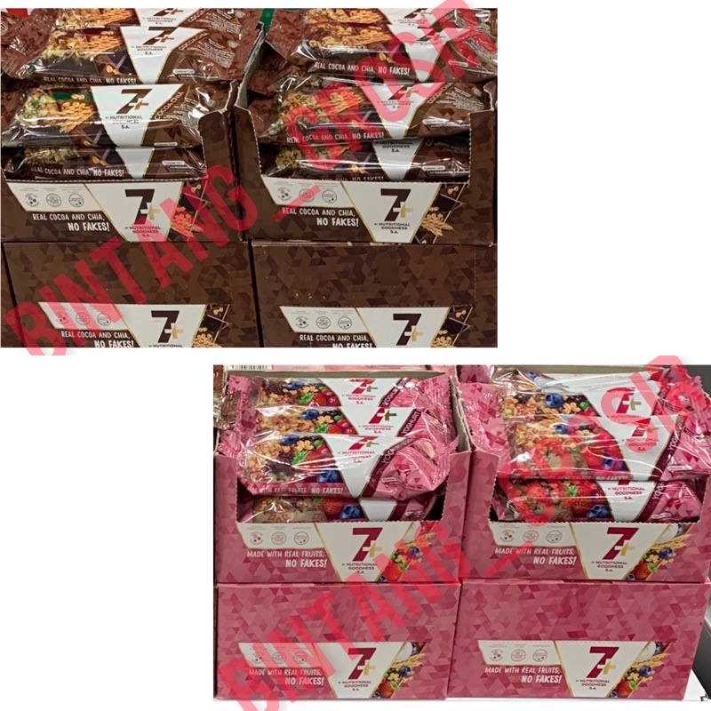 

Bar Sereal 7+ Cocoa Chia 22gr / Bar Sereal 7+ Bar Sereal Yoghurt Berry 22gr / Bar Cereal 7+ Cocoa Chia / Bar Cereal 7+ Bar Sereal Yoghurt Berry