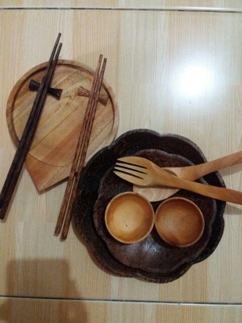 Nampan Penampan Gelas Mini | Baki Tempat Saji | Tray Kayu Gelas