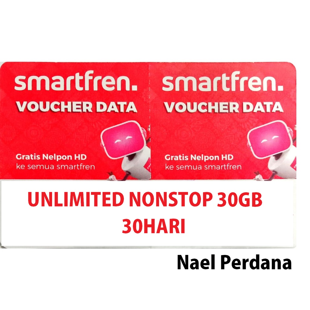 VOUCHER SMARTFREN UNLIMITED NONSTOP 30GB