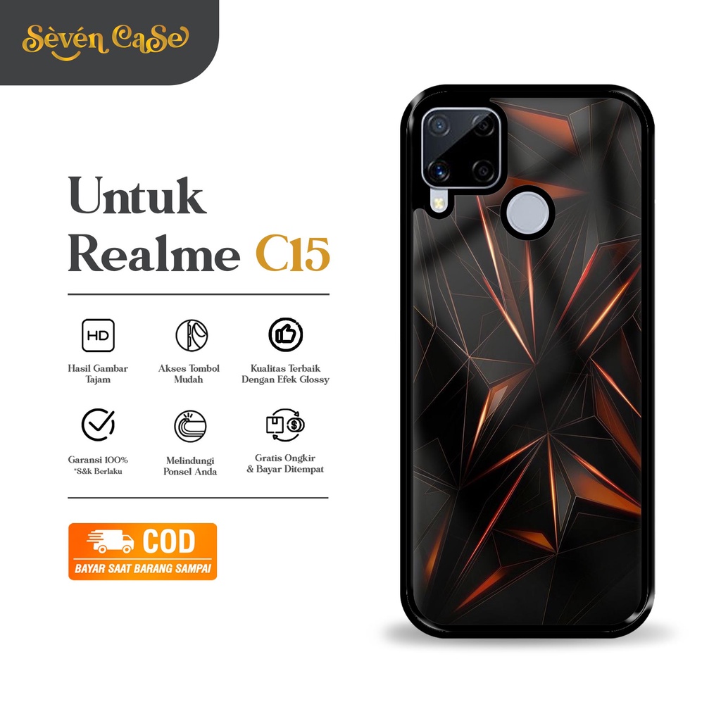 Case REALME C15 - Casing REALME C15 [ ABSTRAK 2 ] Silikon REALME C15 - Case Hp - Case Mewah - Cassin