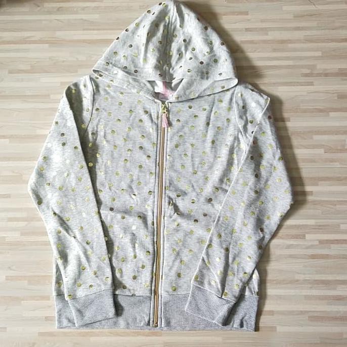 TERBARU Jaket Zipper hoodie anak perempuan branded ori Wonder Nation polkadot