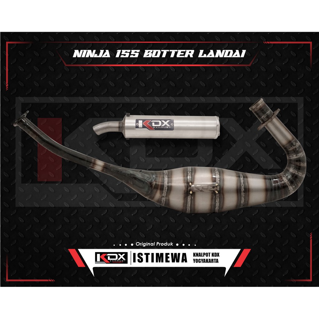 Knalpot KDX Ninja Frame Standar 155 Botter Landai ORIGINAL KDX YOGYAKARTA