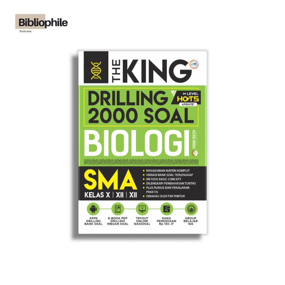 BUKU SMA THE KING DRILLING 2000 SOAL MATEMATIKA, KIMIA, FISIKA, BIOLOGI-BIOLOGI