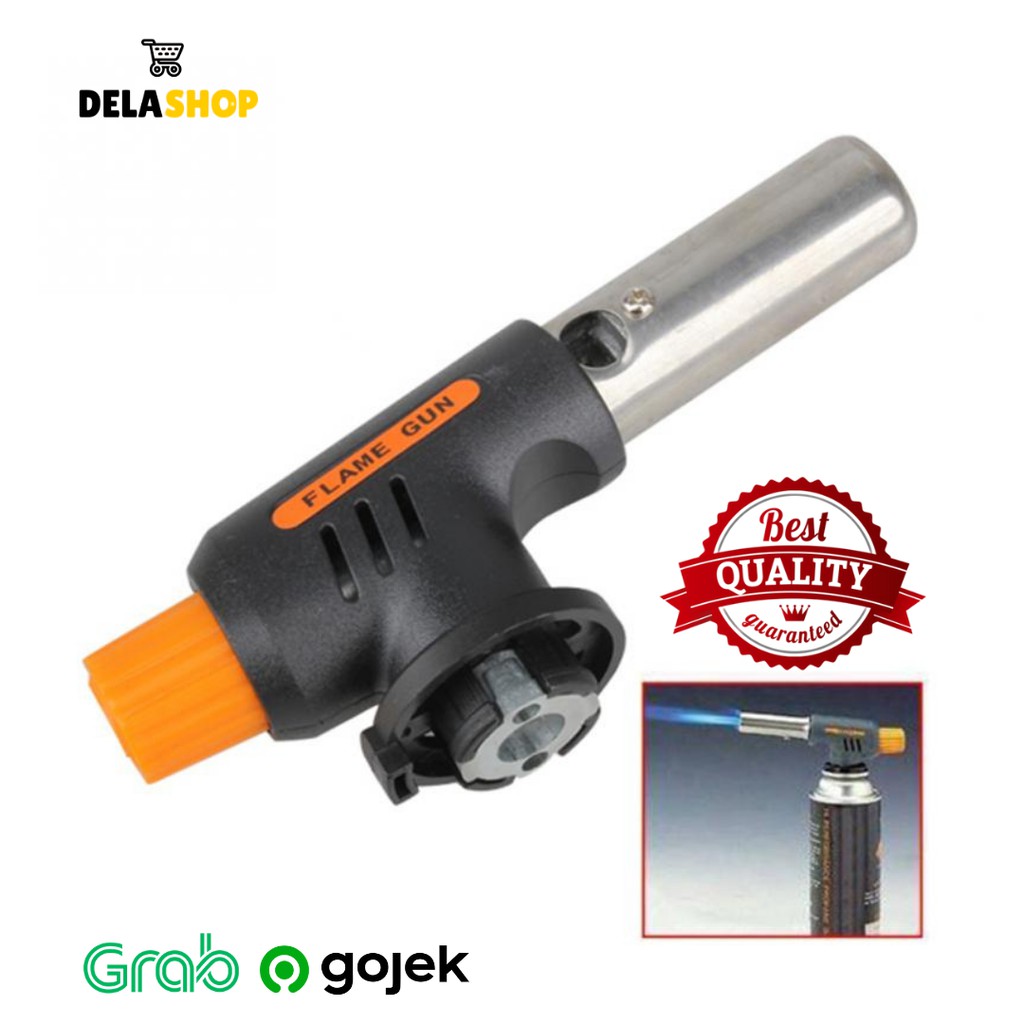 Portable Kepala Gas Torch Korek BBQ Blow Torch Flame Gun