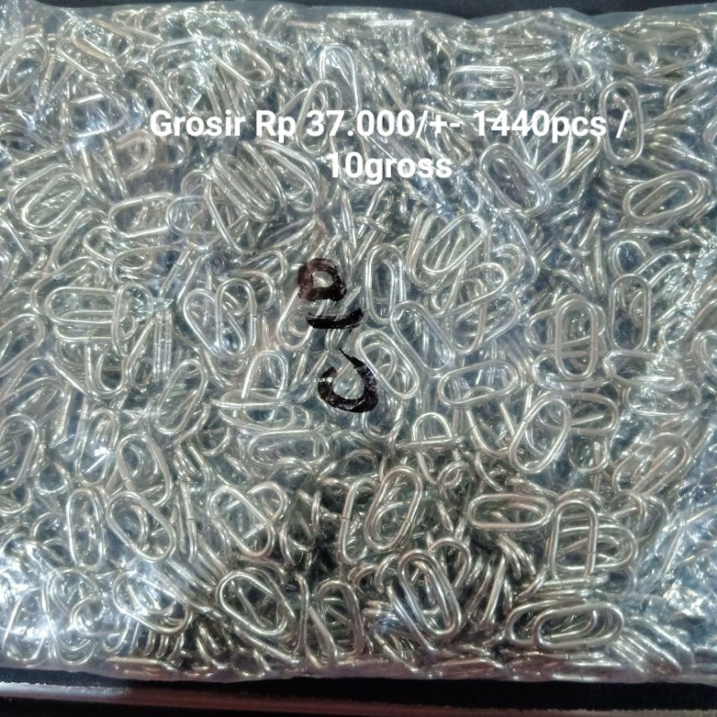 Ring oval 1 cm / Ring C 1cm (144 pcs)