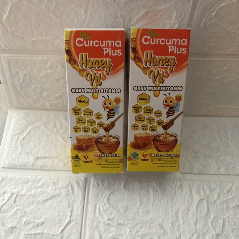 

Curcuma Plus Honey Vit 100 ml Jeruk dan Original