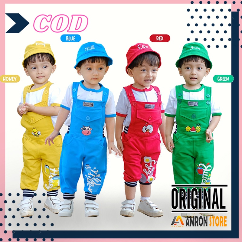 Setelan Baju Anak Bayi Laki Laki Umur 1 2 3 4 5 Tahun Jump Suite Kualitas Terbaik Model Terbaru