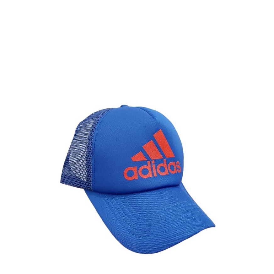 Topi Jaring Sablon Adidas / Nike / Reebok Trucker Hat Unisex Kualitas Premium