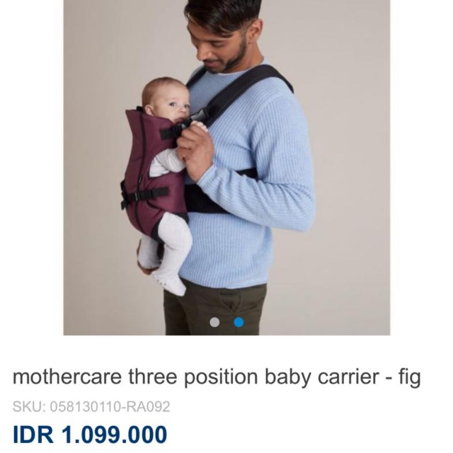 Preloved Mothercare Bany Carrier 3 Position