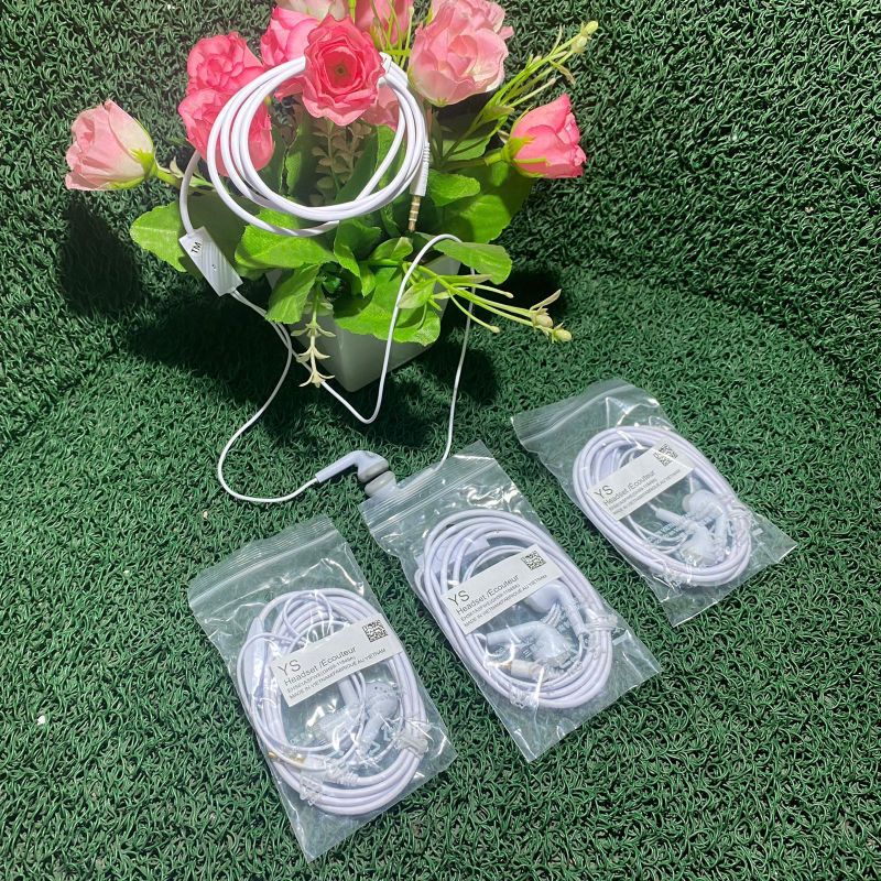 HEADSET HANDSFREE SAMSUNG J1 ACE HITAM PUTIH ORIGINAL VIETNAM SUARA MANTAP