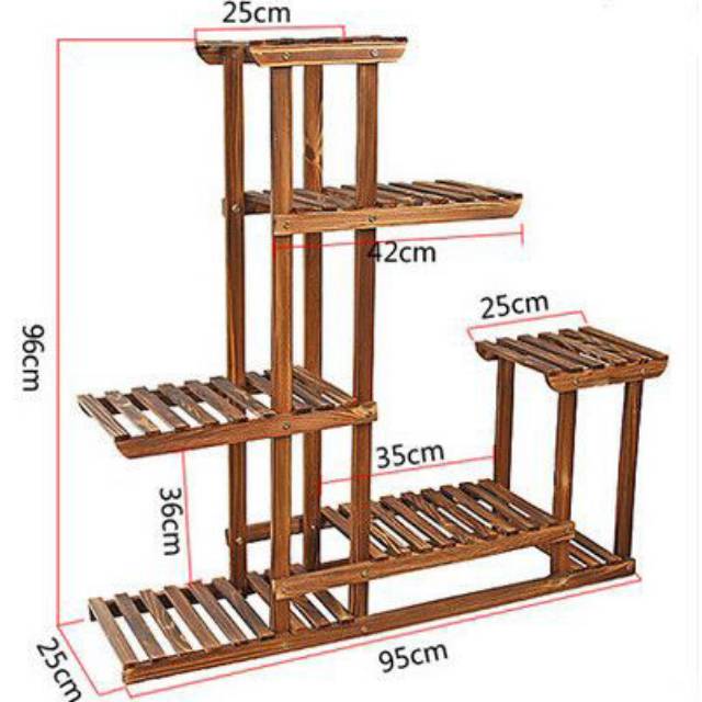  Rak  bunga  outdoor indoor minimalis  bahan kayu solid Shopee Indonesia