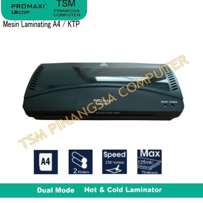 

Promaxi LM220 Mesin laminating - Laminator - Laminasi Ukuran A4 / Ktp