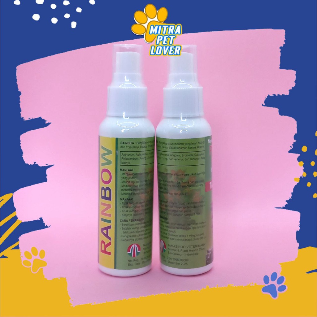 SEMPROT PENGKILAP DAUN - RAINBOW SPRAY 120 ML ORGANIK - CEGAH HAMA &amp; PENYAKIT - LEAF SHINE NUTRISI SEMIR TANAMAN - MURAH GARANSI KUALITAS ASLI ORIGINAL - PET ANIMAL HEALTHCARE  TAMASINDO OBAT KESEHATAN &amp; VITAMIN TERNAK HEWAN PELIHARAAN MITRAPETLOVER