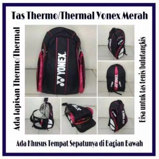 PROMO TAS RAKET RANSEL BADMINTON BULUTANGKIS THERMAL/THERMO KUALITAS