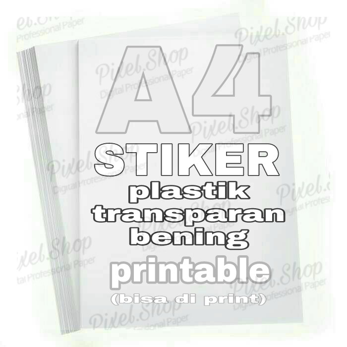

Stiker Plastik Transparan Bening Printable Polos Stiker Plastik Print Terlaris