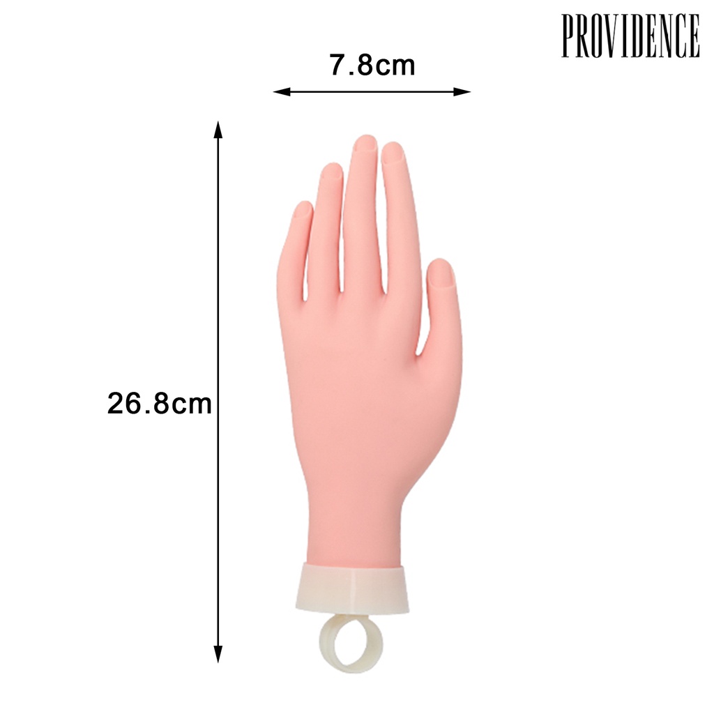 Providence FL-147A Manicure Model Movable Free Rotation ABS Nail Practice Artificial Left Hand for Beginners