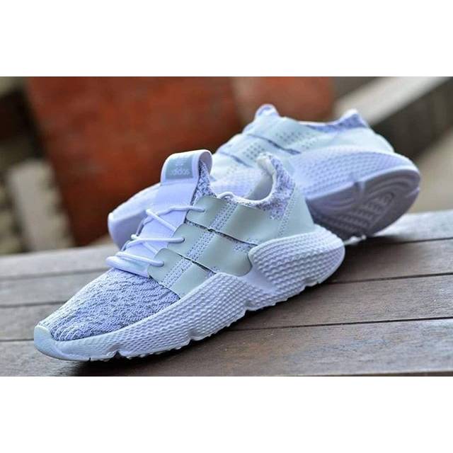 Sepatu Adidas Prophere Full White Putih Import Premium Vietnam Sneakers Cowok Cewek Running Fitness