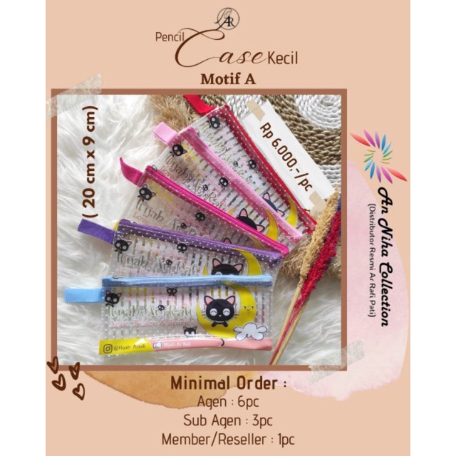 

Terlaris √ Pencil Case Kecil Ar Rafi || Anniha Collection
