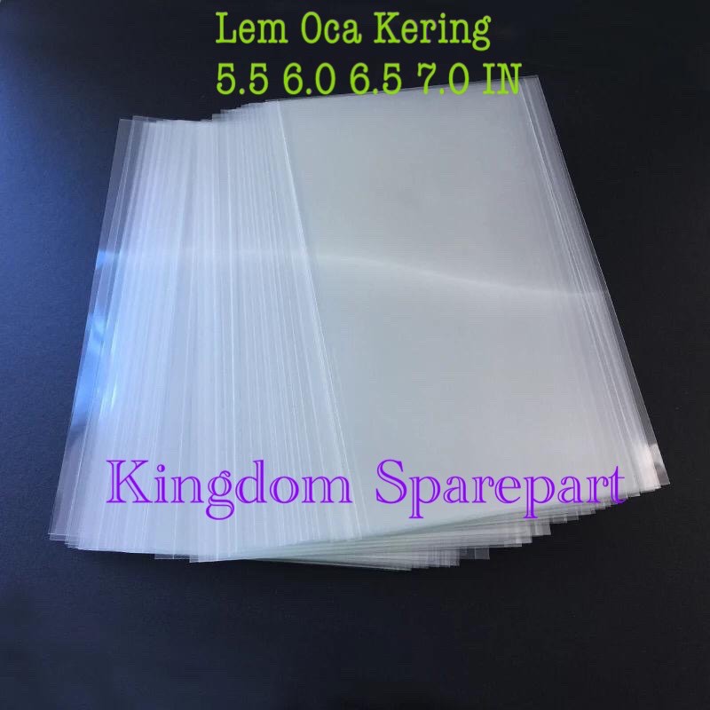 

LEM OCA KERING - LEM OCA LEMBARAN - OCA ADHESIVE UNIVERSAL LEM BENING TOUCHSCREEN LCD