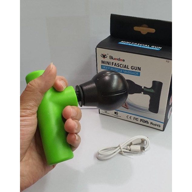 Alat Pijat Massager /Mini Fascial Gun Changer/Pijat Otot kaku elektrik/mimo cas