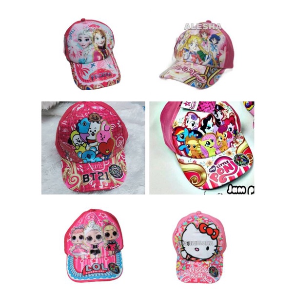 TOPI ANAK PEREMPUAN TOPI ANAK CEWEK TOPI KARAKTER